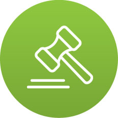 Property hammer icon