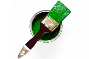 Paint tin & paintbrush