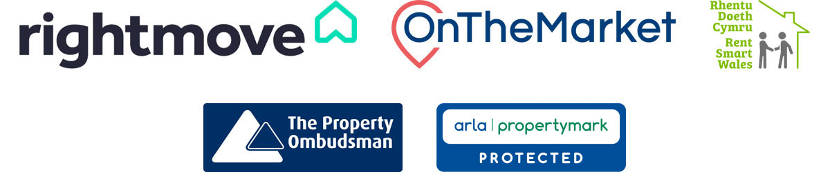 Rightmove, On The Market, Rent Smart Wales, The Property Ombudsman, Arla Propertymark Protected