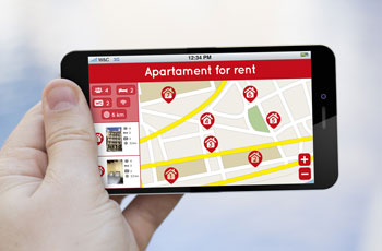 Finding property on mobile phone